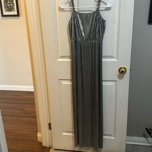 Forever 21 silver slinky dress size small